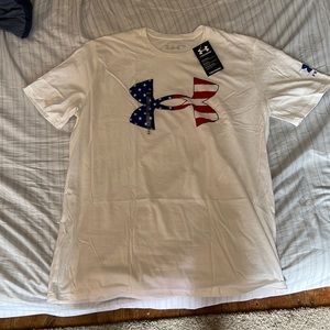 Under Armour american flag tee shirt